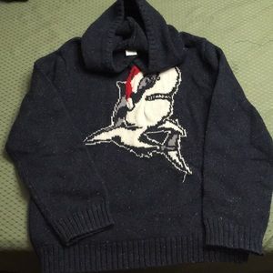 Gymboree Shark Santa Sweater with Hood